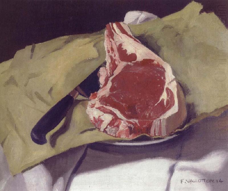 Still Life with Steak, Felix Vallotton